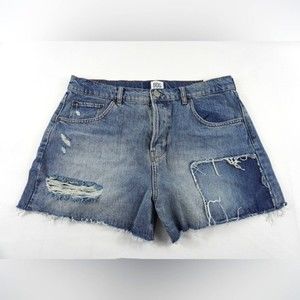 New-BDG Urban Outfitters Shorts PAX High Waist Distressed to fit 36W Raw Edges